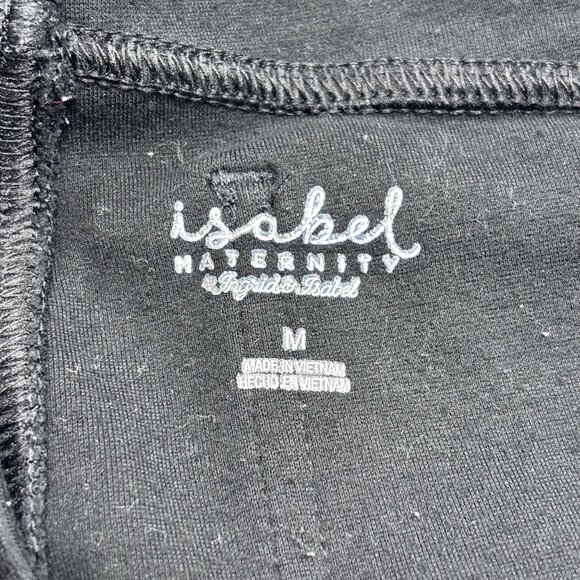 Isabel Maternity By Ingrid & Isabel Black Stretchy Full-Length Maternity Pants S - Picture 9 of 10